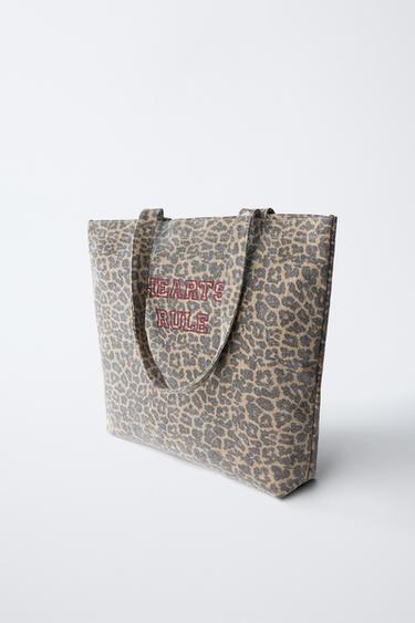 ANIMAL PRINT SHOPPER - Black by Zara - Image 1