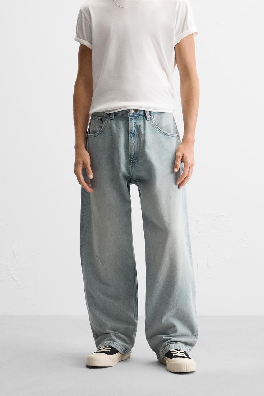 BAGGY FIT デニムパンツ - ライトブルー | ZARA Japan / 日本