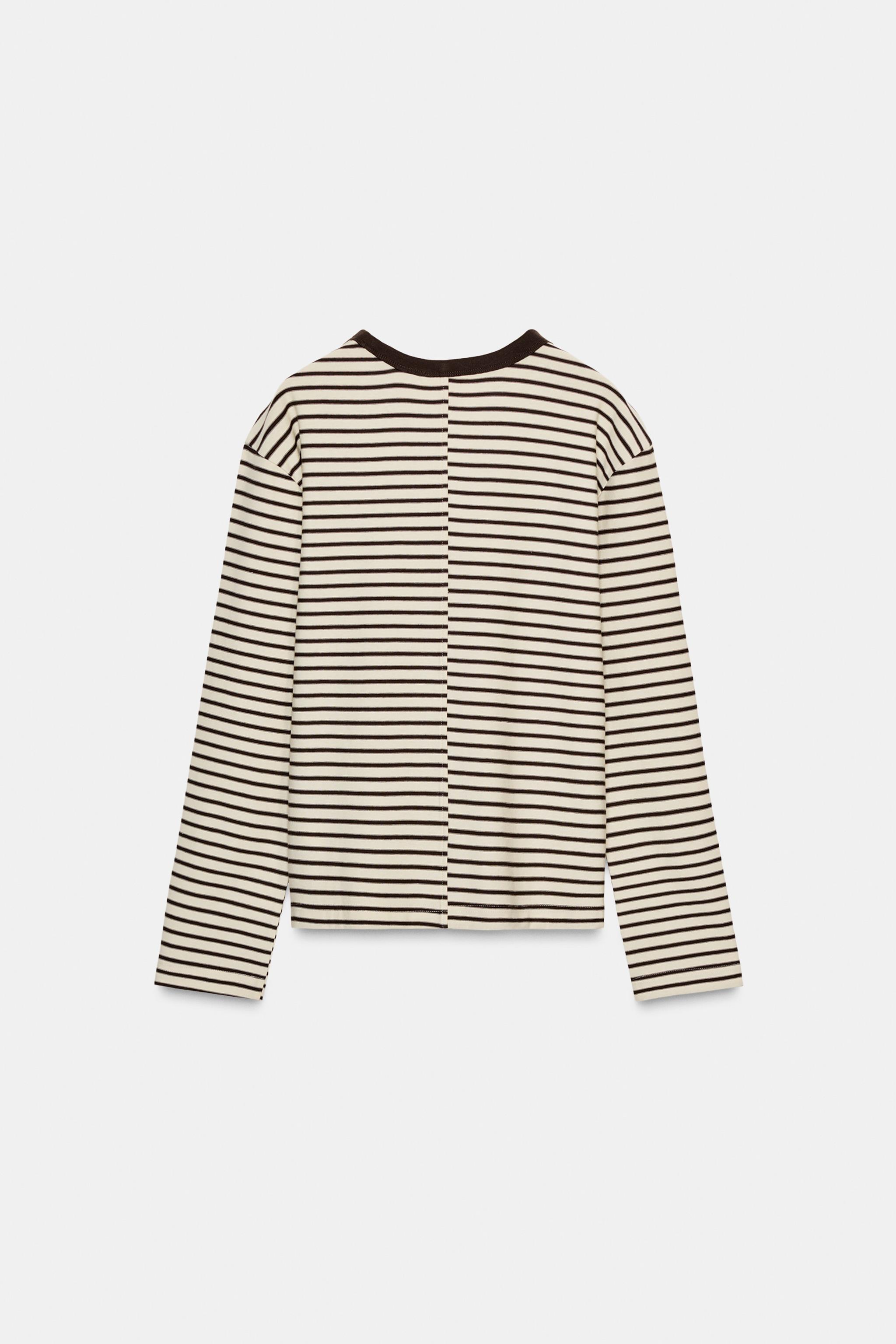 STRIPED LONG SLEEVE T-SHIRT