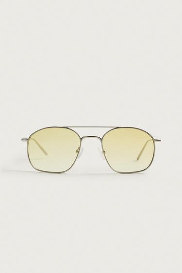 SQUARE METAL SUNGLASSES - Matte silver by Zara
