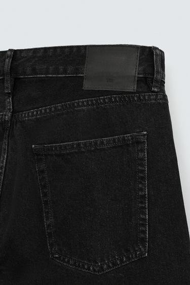 Zara SLIM TAPERED FIT JEANS - Black