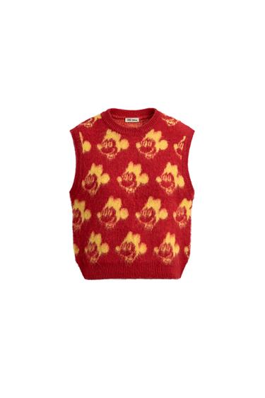 CHALECO PUNTO CEPILLADO MICKEY HARRY LAMBERT FOR ZARA X DISNEY