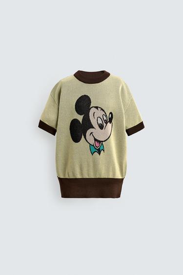 ÁO PHÔNG DỆT KIM MICKEY MOUSE HARRY LAMBERT FOR ZARA X DISNEY - Màu vàng từ Zara