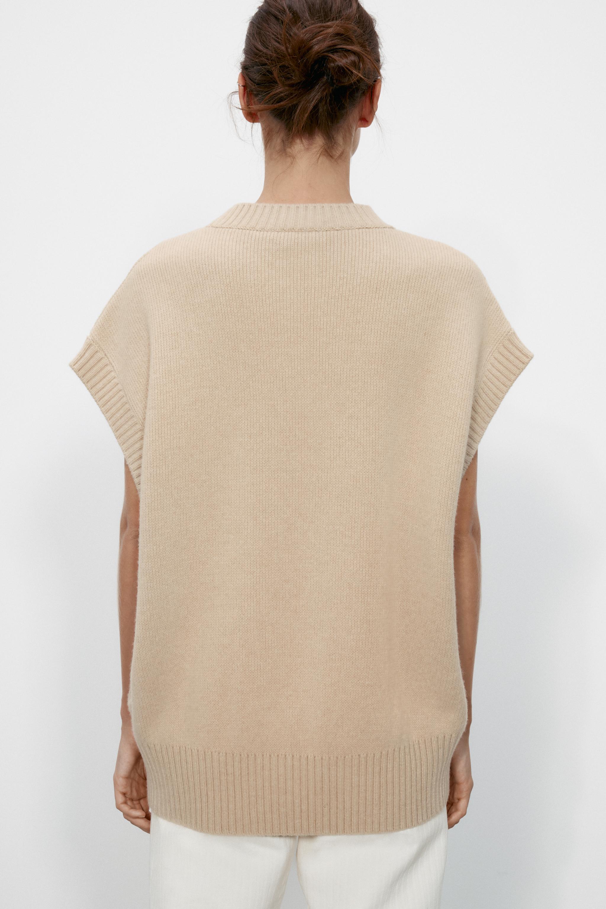 OVERSIZED WOOL-BLEND VEST - thumbnail 3