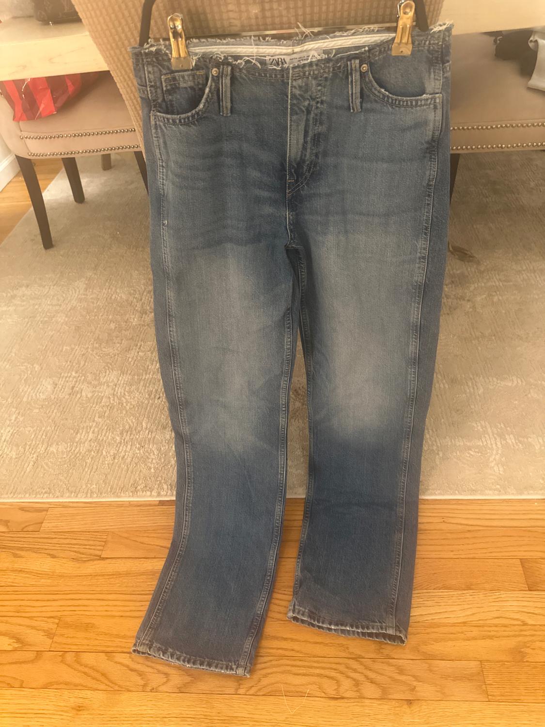 JEANS Z1975 RECTOS TIRO MEDIO LONG LENGTH DESFLECADO