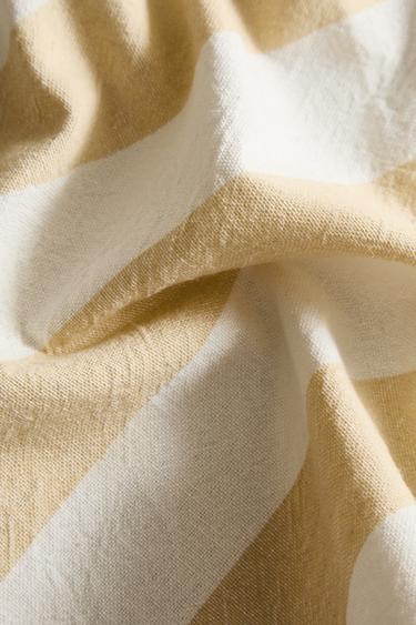 PACK OF DYED THREAD STRIPED NAPKINS (PACK OF 2) - Yellow by Zara - Image 3