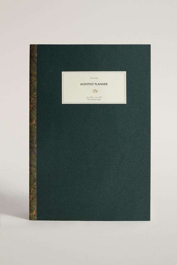 EXTRA LARGE MONTHLY PLANNER - Green by Zara - Image 0