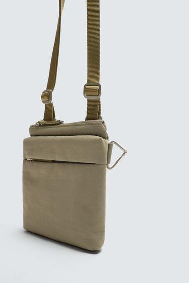 TECHNICAL CROSSBODY BAG - Khaki Green by Zara - Image 4