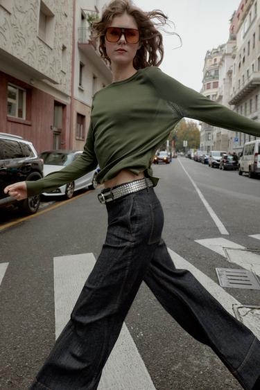 SUÉTER BÁSICO DE TRICÔ - Verde da Zara
