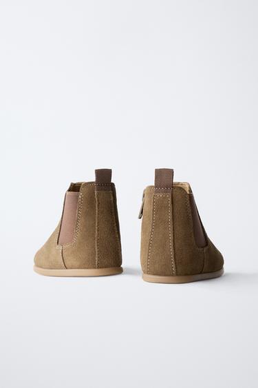 SPLIT SUEDE BAREFOOT BOOTS - Brown by Zara - Image 6