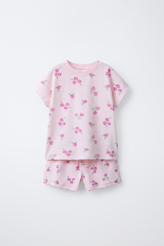 1 1/2-6 YEARS/ CHERRY PRINT PYJAMAS - Pink by Zara - Image 0