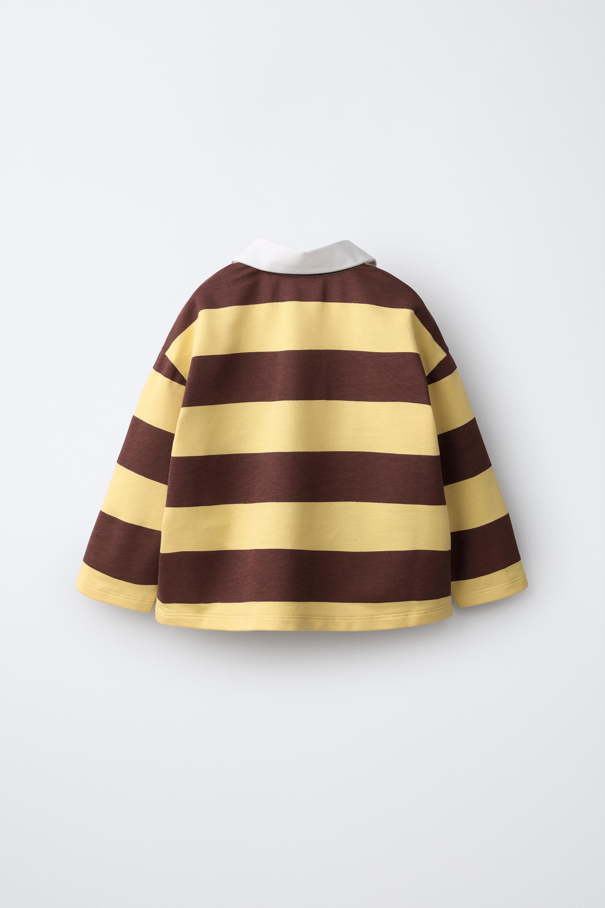 POLO SWEAT RAYURES PATCH OURS