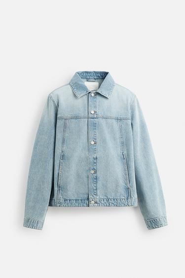 BASIC DENIMJAKKE - lys blå fra Zara