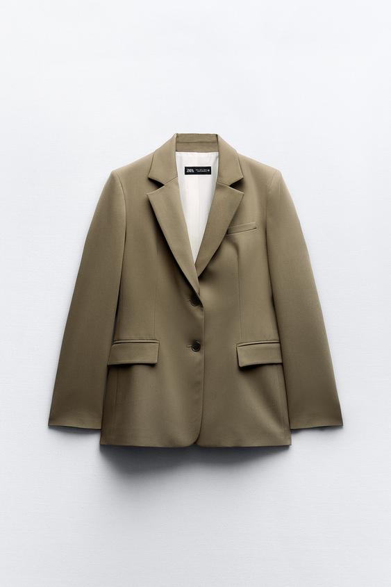 Zanvin Blazer Jackets for Women, Womens Fall Fashion Lapel Solid Color Long  Sleeve Buttoned Long Belted Blazer Coat Cardigan, Black, L 