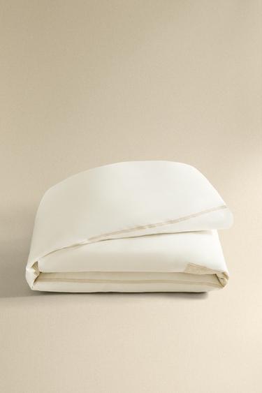 EMBROIDERED SATEEN DUVET COVER - Cava by Zara - Image 4