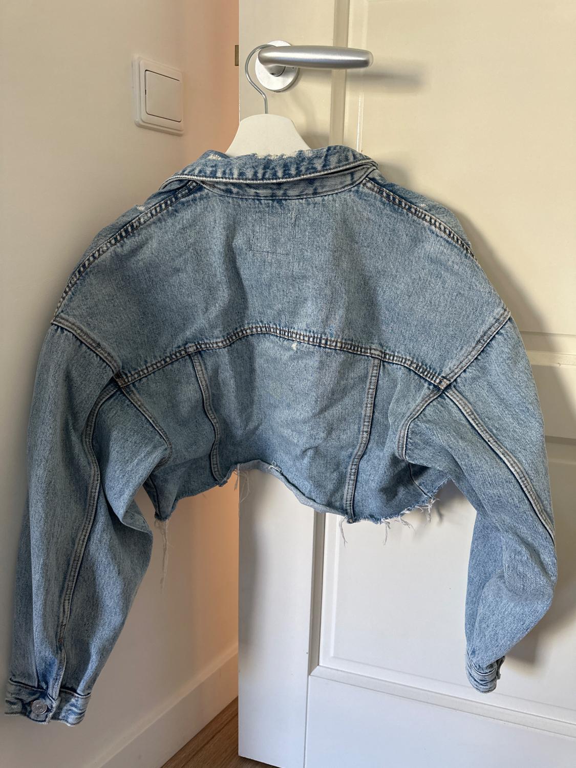 DENIM CROPPED JACKET - Image 4