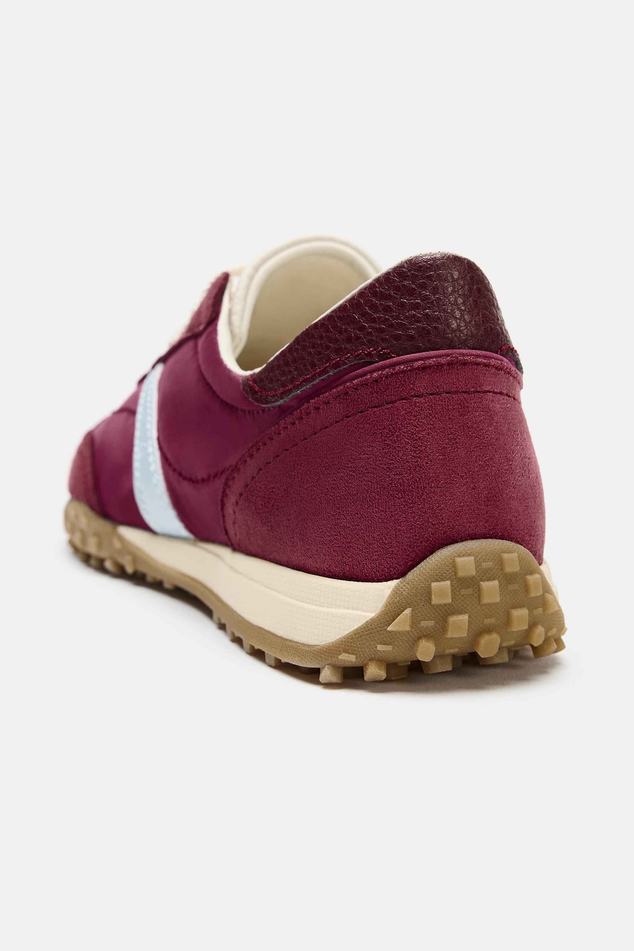 CONTRAST HEEL BLUCHER SNEAKERS
