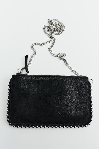 SAC BANDOULIÈRE À CLOUS - Noir de Zara