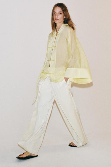 ZW COLLECTION հոսող բլուզ - Դեղին Zara-ից