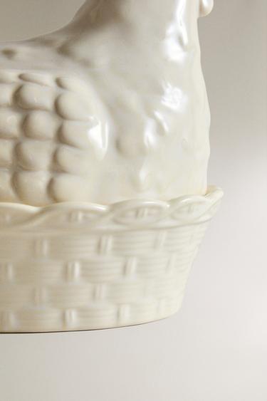 POT CÉRAMIQUE POULE - Crème de Zara - Image 3