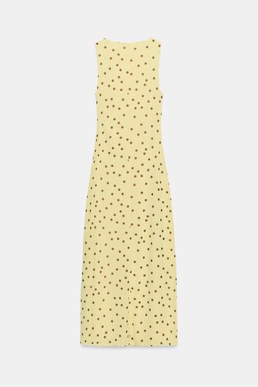 FLOWING DOTS DRESS - Yellow by Zara - Image 6