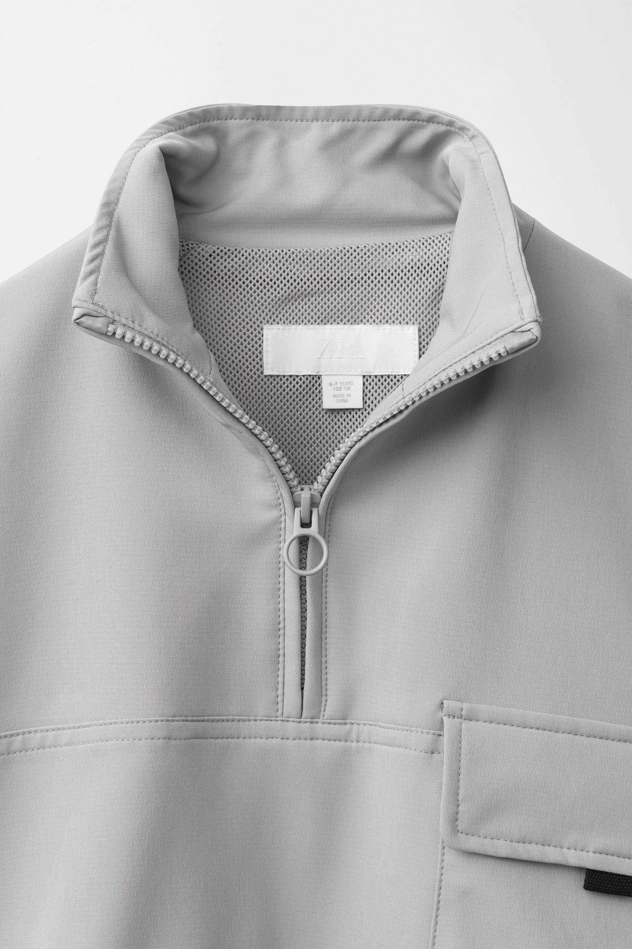 Детские худи Zara TECHNICAL POCKET SWEATSHIRT — фото 3