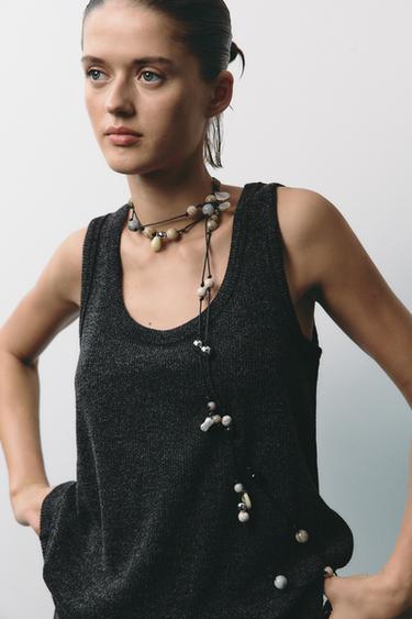 SOFT TOP - Grey marl by Zara