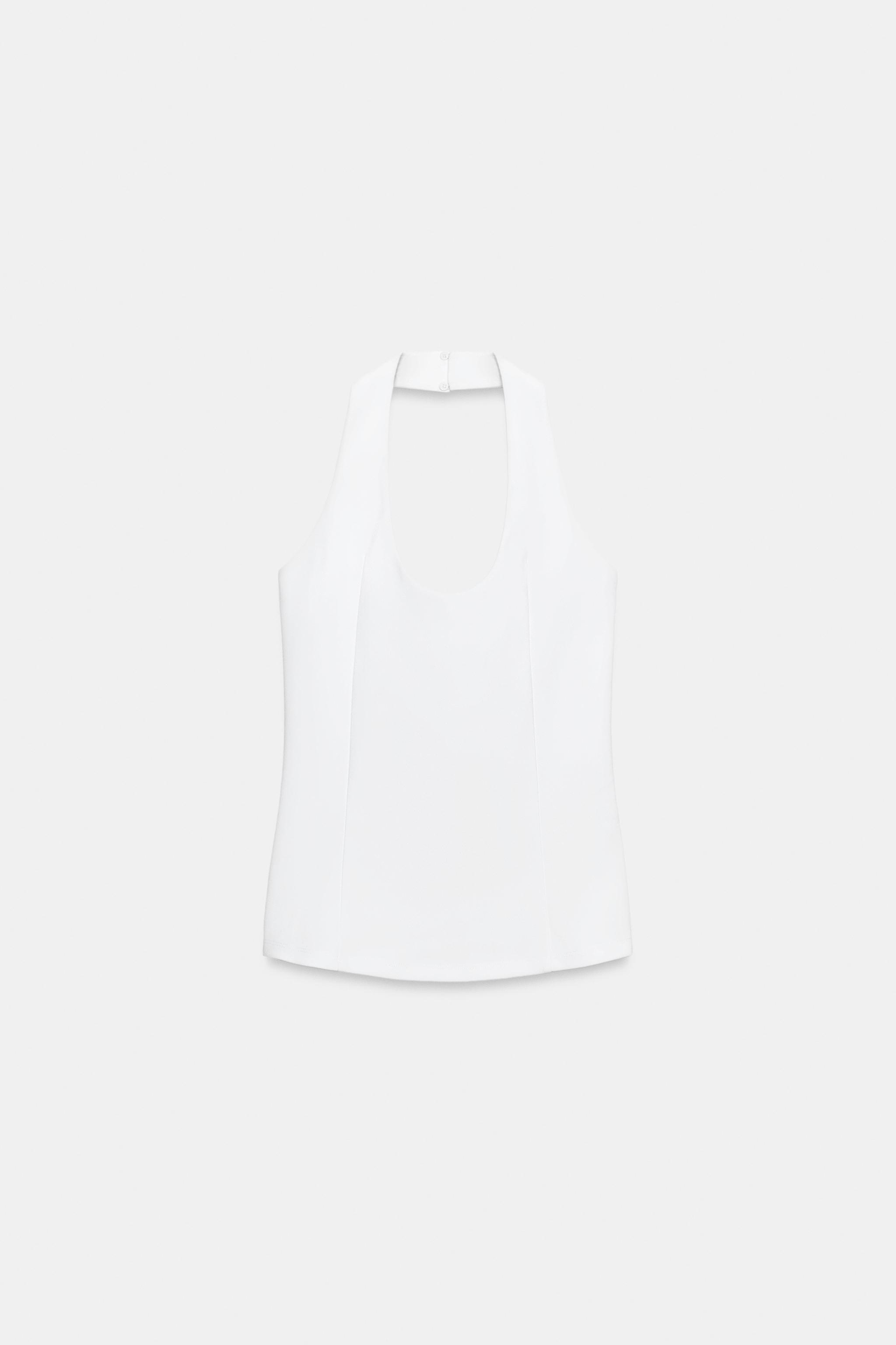 TOP HALTER EN CRÊPE