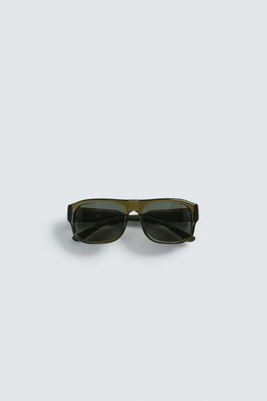 LUNETTES DE SOLEIL RECTANGULAIRES - Vert olive de Zara - Image 6