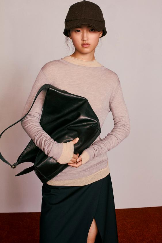 PULL 100 % LAINE CREATED BY CARAMEL LONDON X ZARA - Gris chiné de Zara - Image 1
