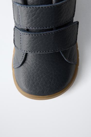 BOTTES EN CUIR BAREFOOT - Gris de Zara - Image 4