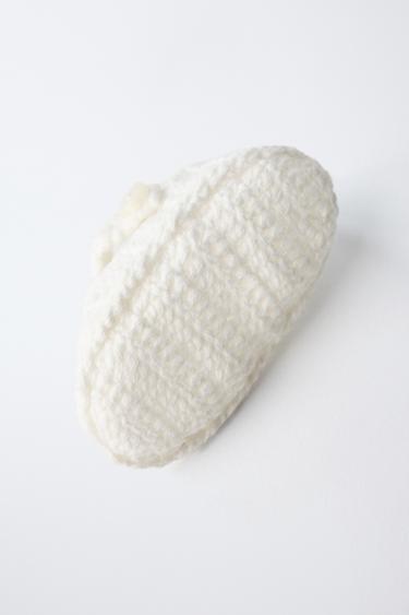 CHUNKY KNIT BOOTIES - Ecru White by Zara - Image 7