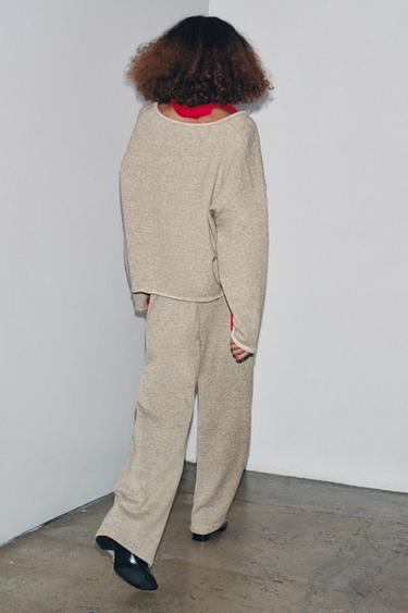 PANTALON RUSTIQUE - Marron clair de Zara - Image 1