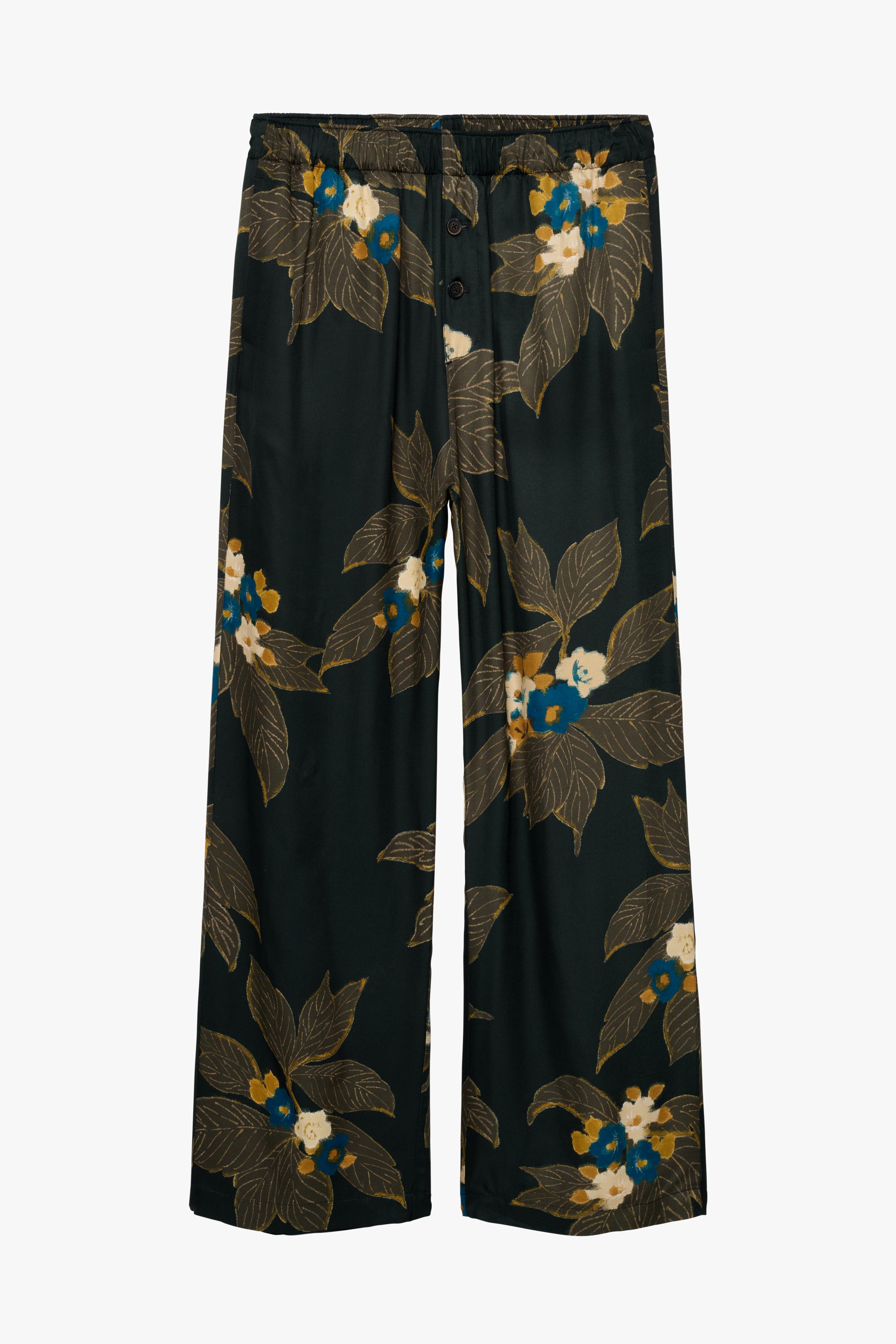 FLORAL PRINT PANTS LIMITED EDITION - Printed