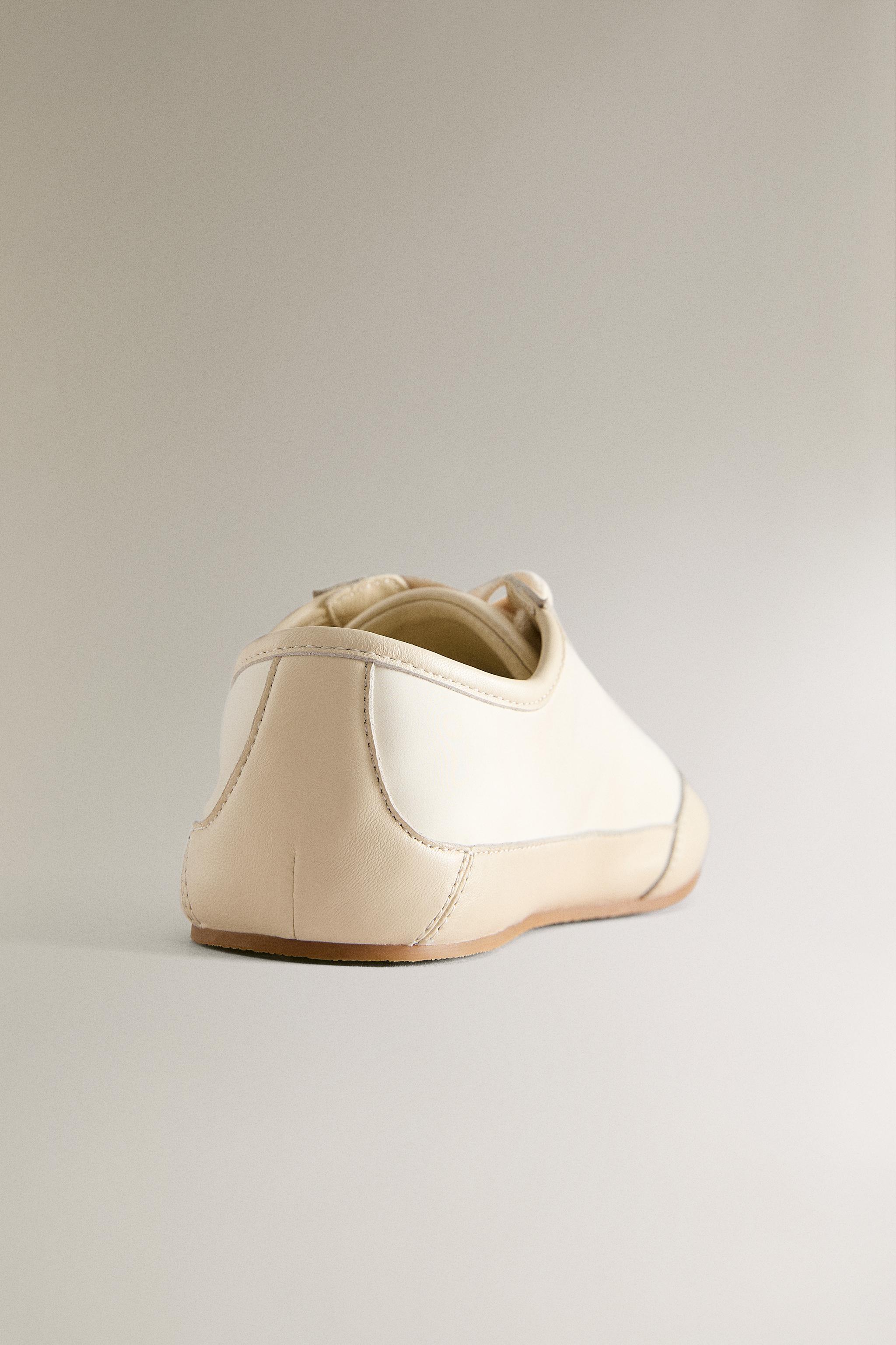 Обувь Zara LEATHER SPORTS SHOE — фото 4