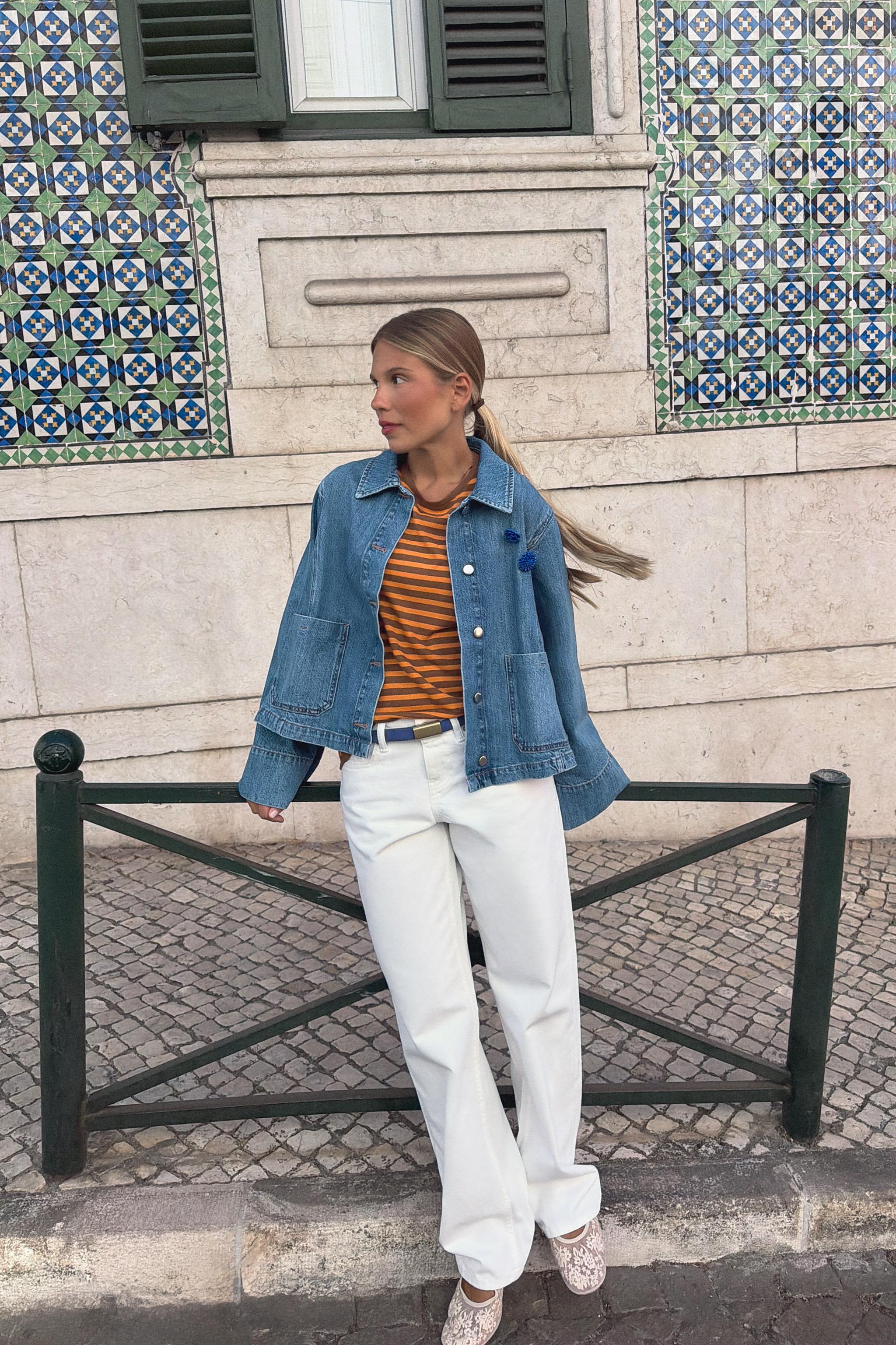 Zara Z1975 KISA DENIM CEKET görsel 3