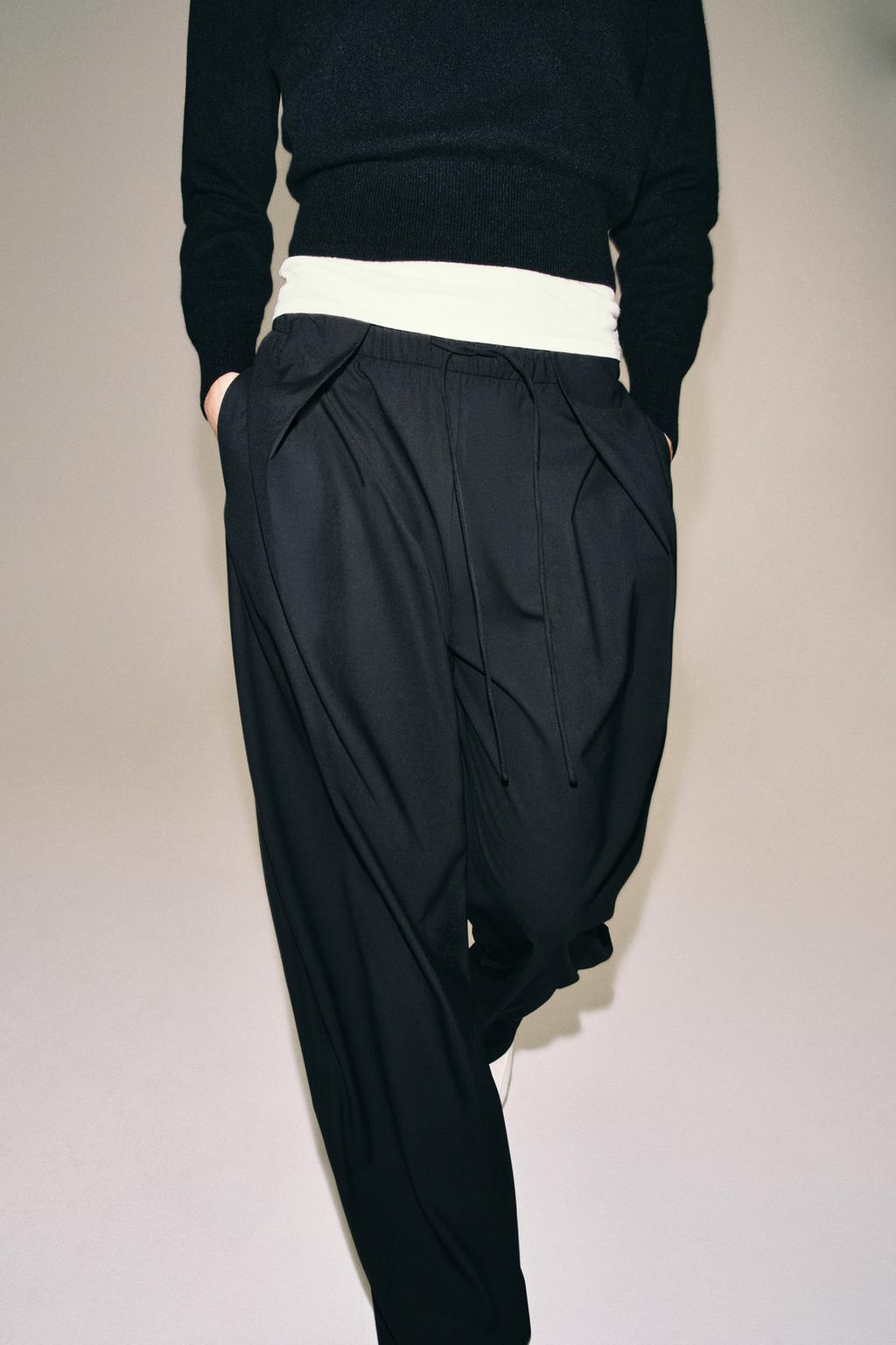 ZW COLLECTION PLEATED TROUSERS