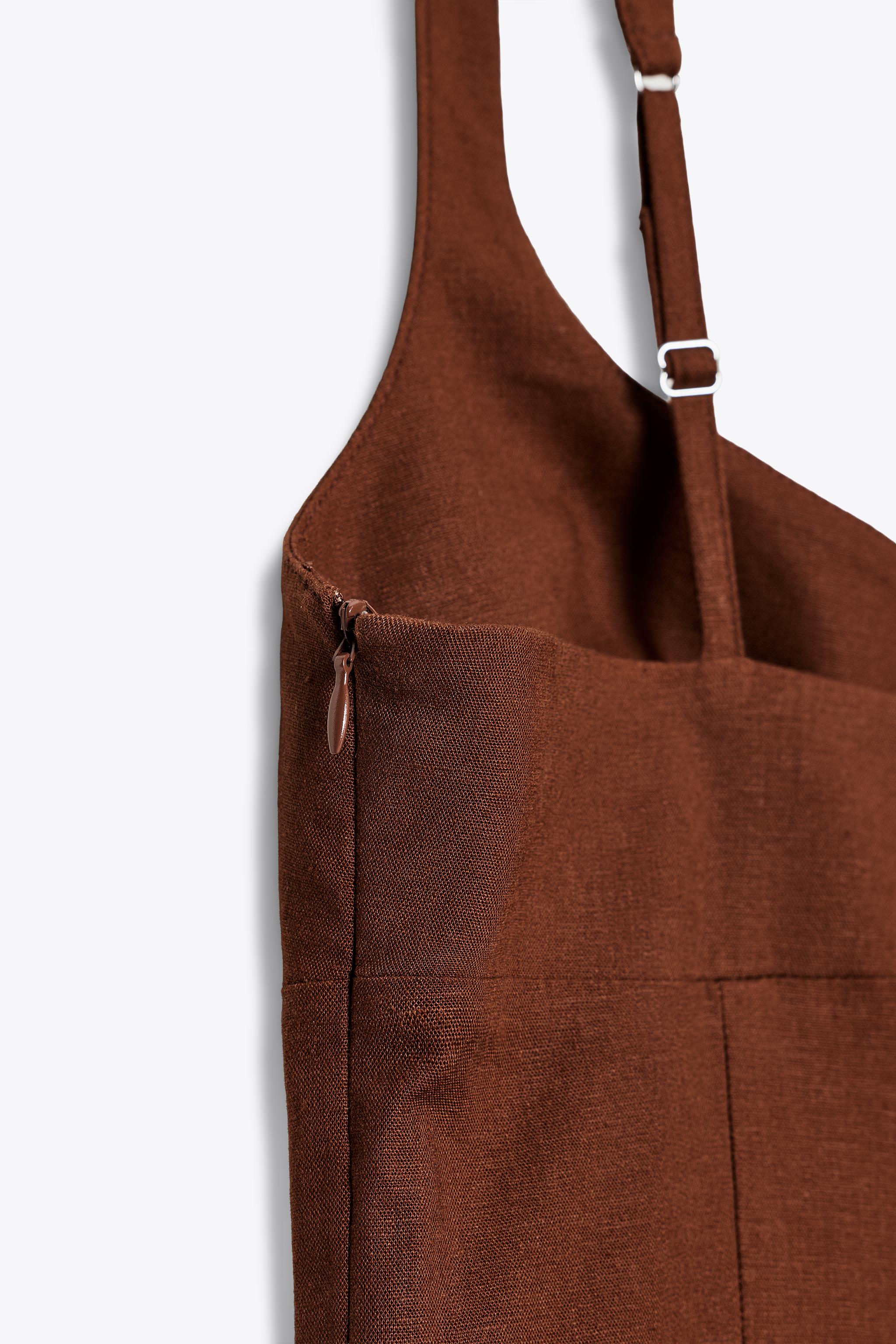 LINEN MIDI DRESS