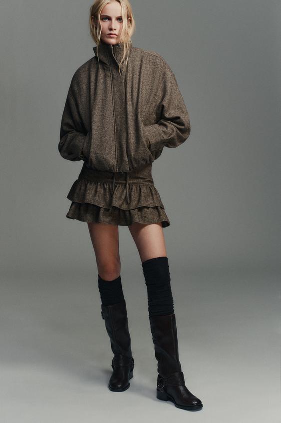 HERRINGBONE WOOL JACKET