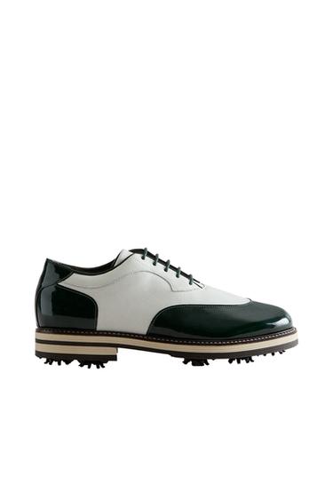 KOŽENÉ TENISKY GOLF - Bílá od Zara