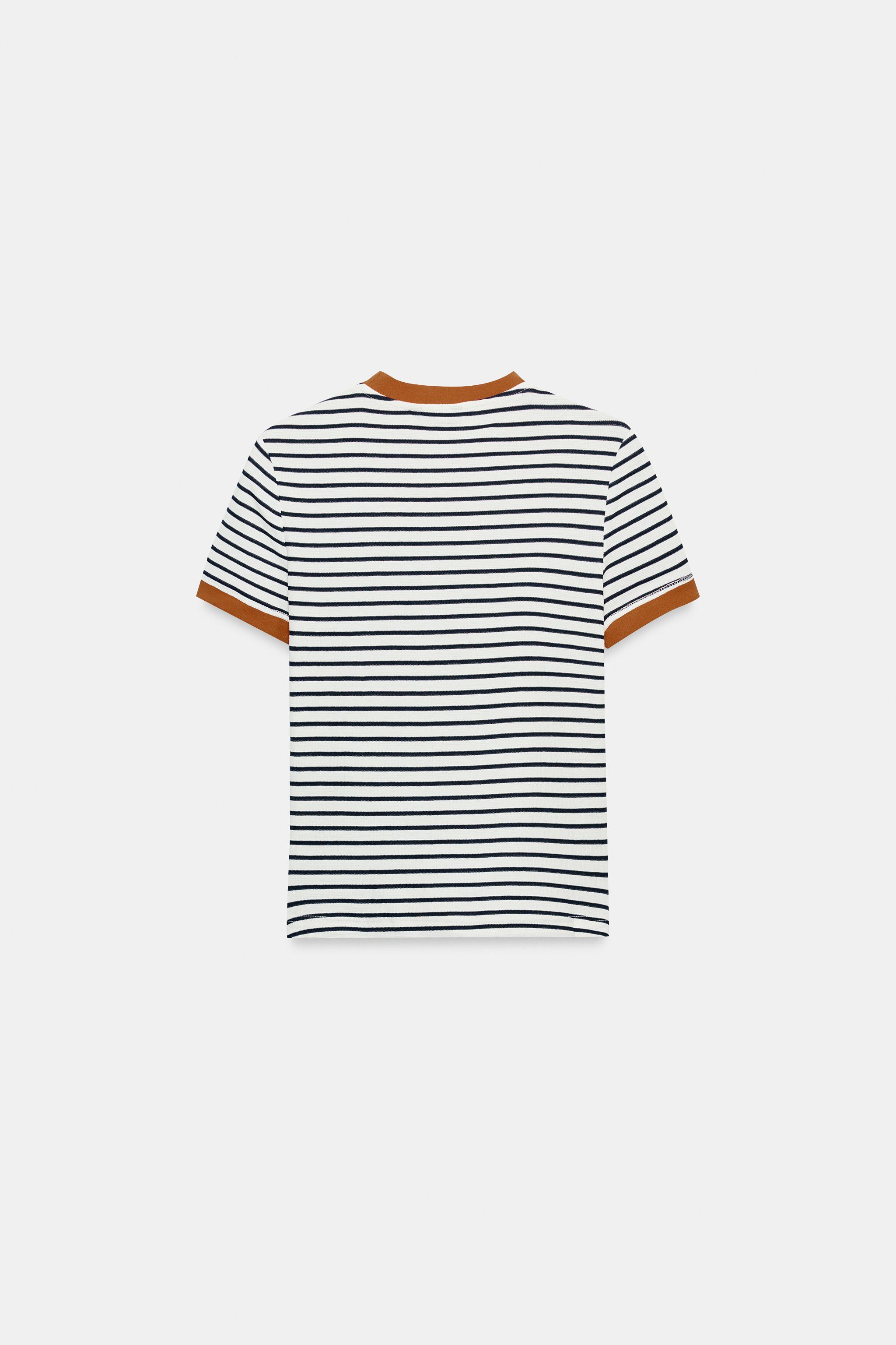 STRIPED SHORT SLEEVE T-SHIRT