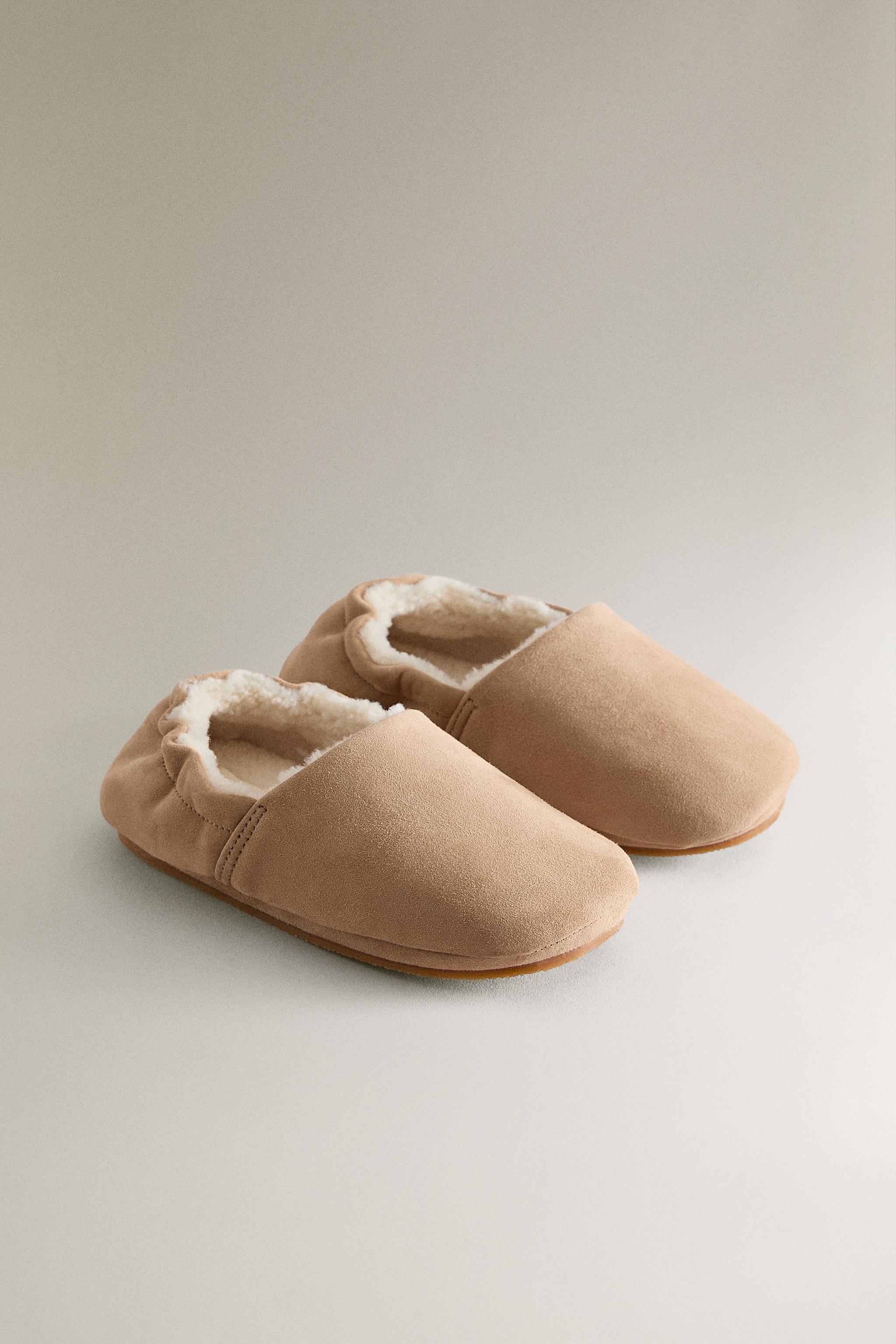 CHAUSSON ENFANT CUIR CHAUD
