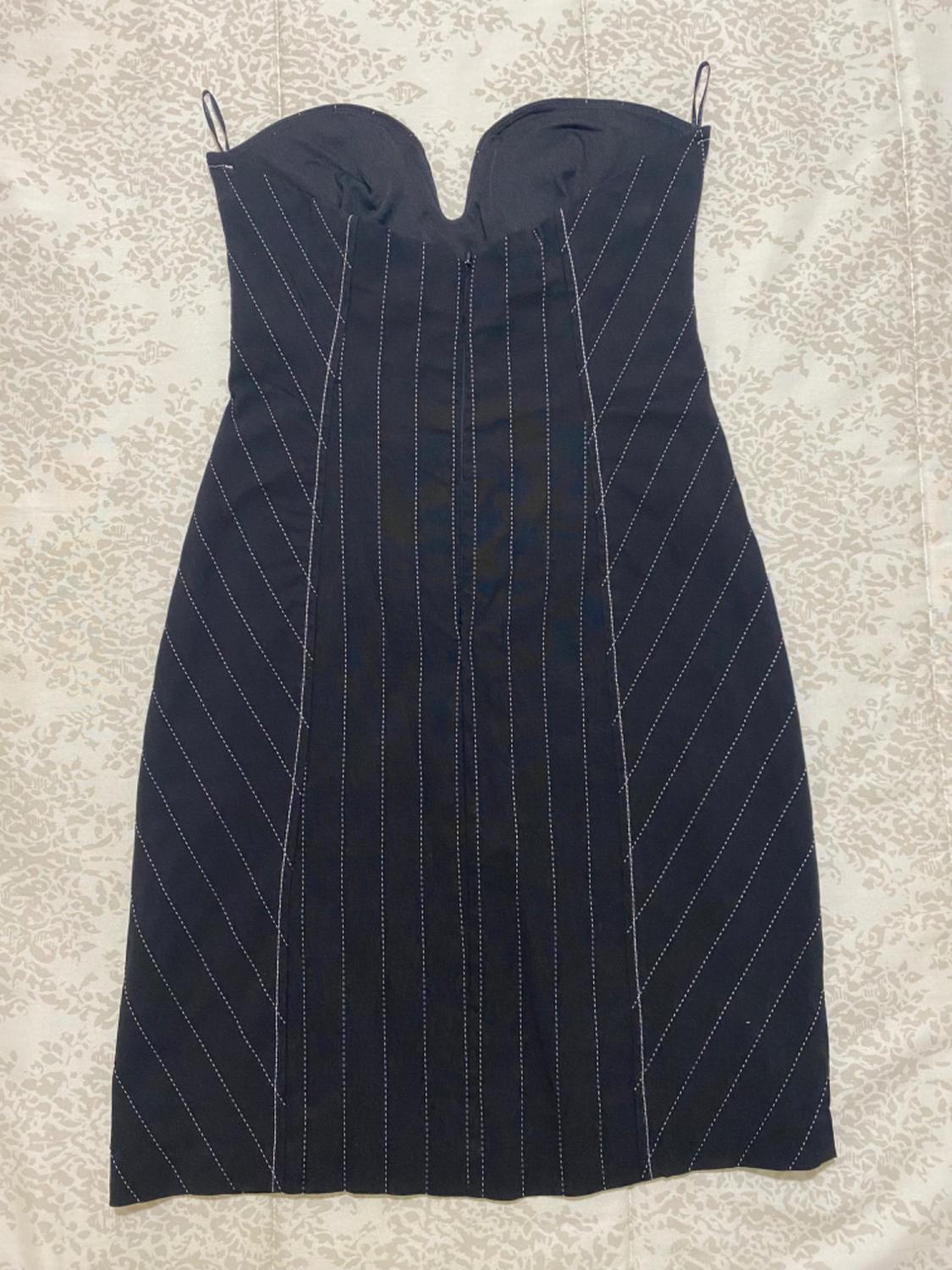 SHORT PINSTRIPED DRESS - Image 2