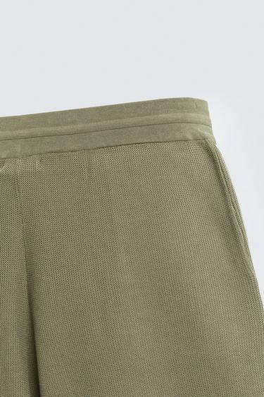 BERMUDA EN MAILLE STRUCTURÉE - Kaki de Zara - Image 8