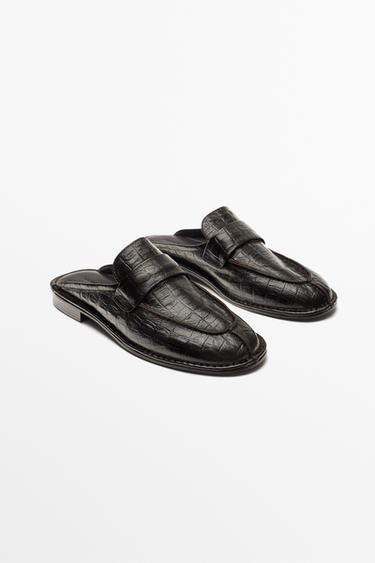 Leather mule loafer — Brown 2