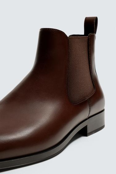 POINTED CHELSEA BOOTS - Brown by Zara - Image 5