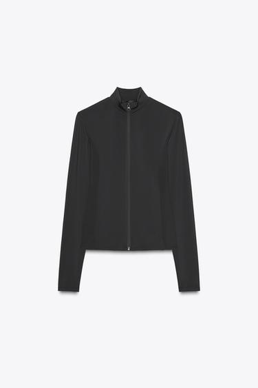 CHAMARRA SEAMLESS POLIAMIDA - Negro de Zara