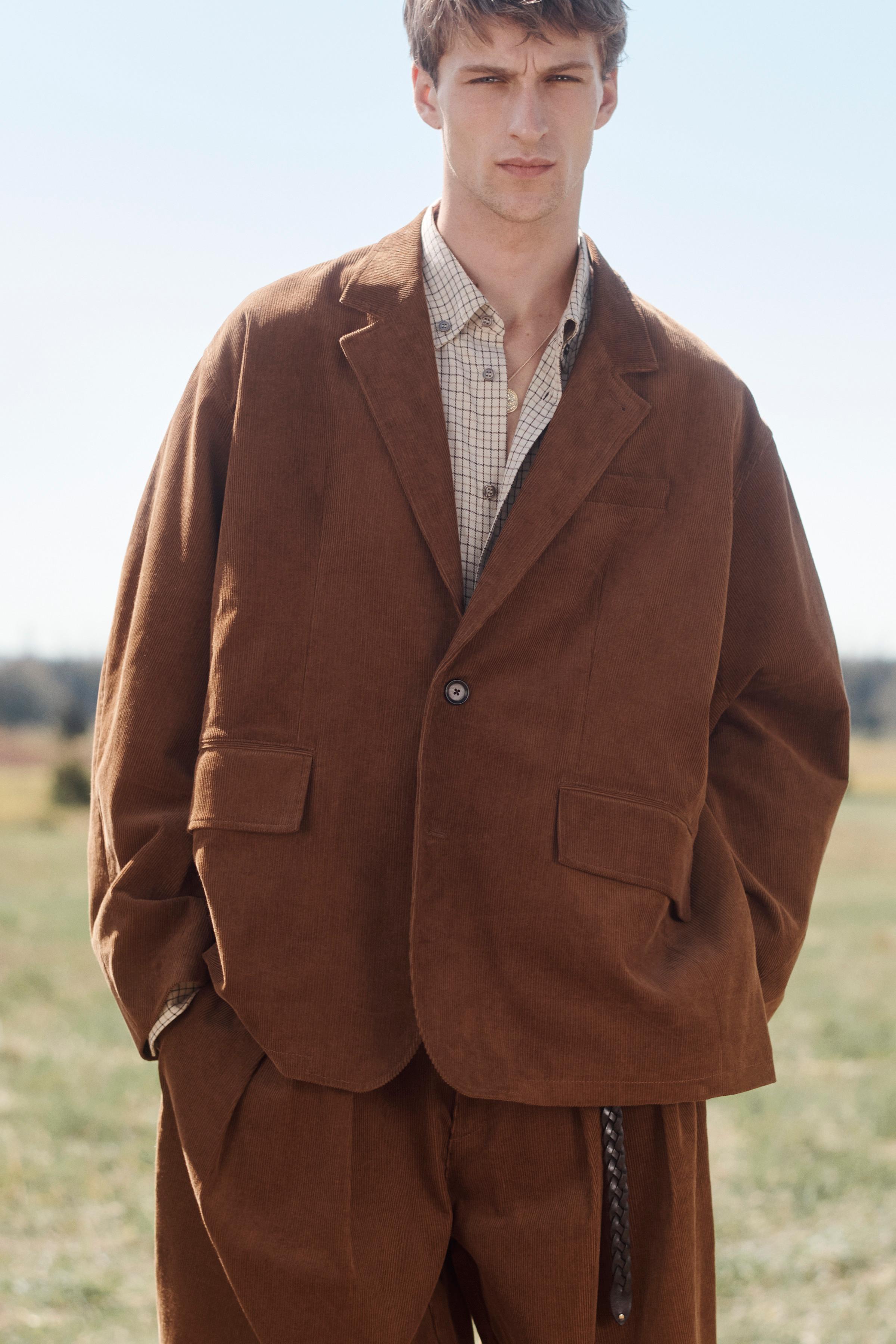 RELAXED FIT CORDUROY SUIT BLAZER LIMITED EDITION