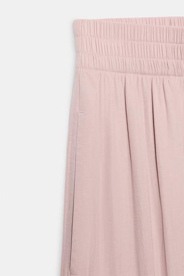PANTALON FLUIDE LARGE - Rose de Zara - Image 6