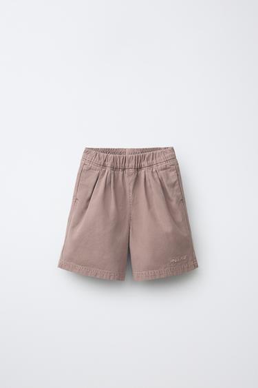 PUKAS SURF ELASTIC BERMUDA SHORTS - Mauve by Zara - Image 0